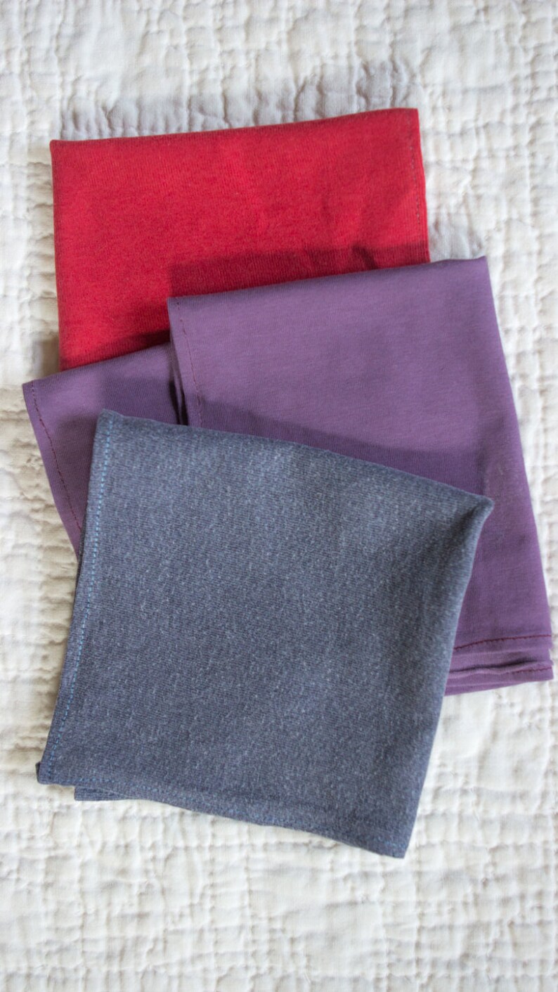 SilkDenim's Schmatta, Rag, Handkerchief Made From 100% Recycled T-Shirts image 3