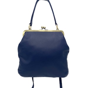 Damen Crossbody Tasche in dunkelblau 'Zoe' - Umhängetasche mit Henkel