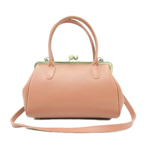 Vintage Handbag - Retro Crossbody bags for women in baby pink  "Big Aurelie"