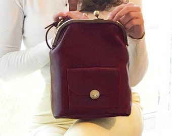 Genuine Handcrafted Women/'s Leather Mila Shoulder Bag//Purse made in South Africa