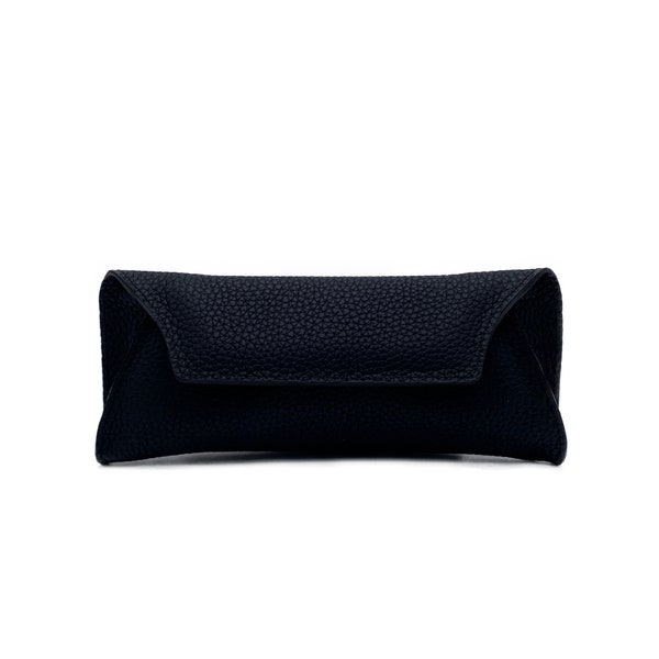 Womens wallet, Clutch, Evening bag "Megan" in black, leather purse, universally useable