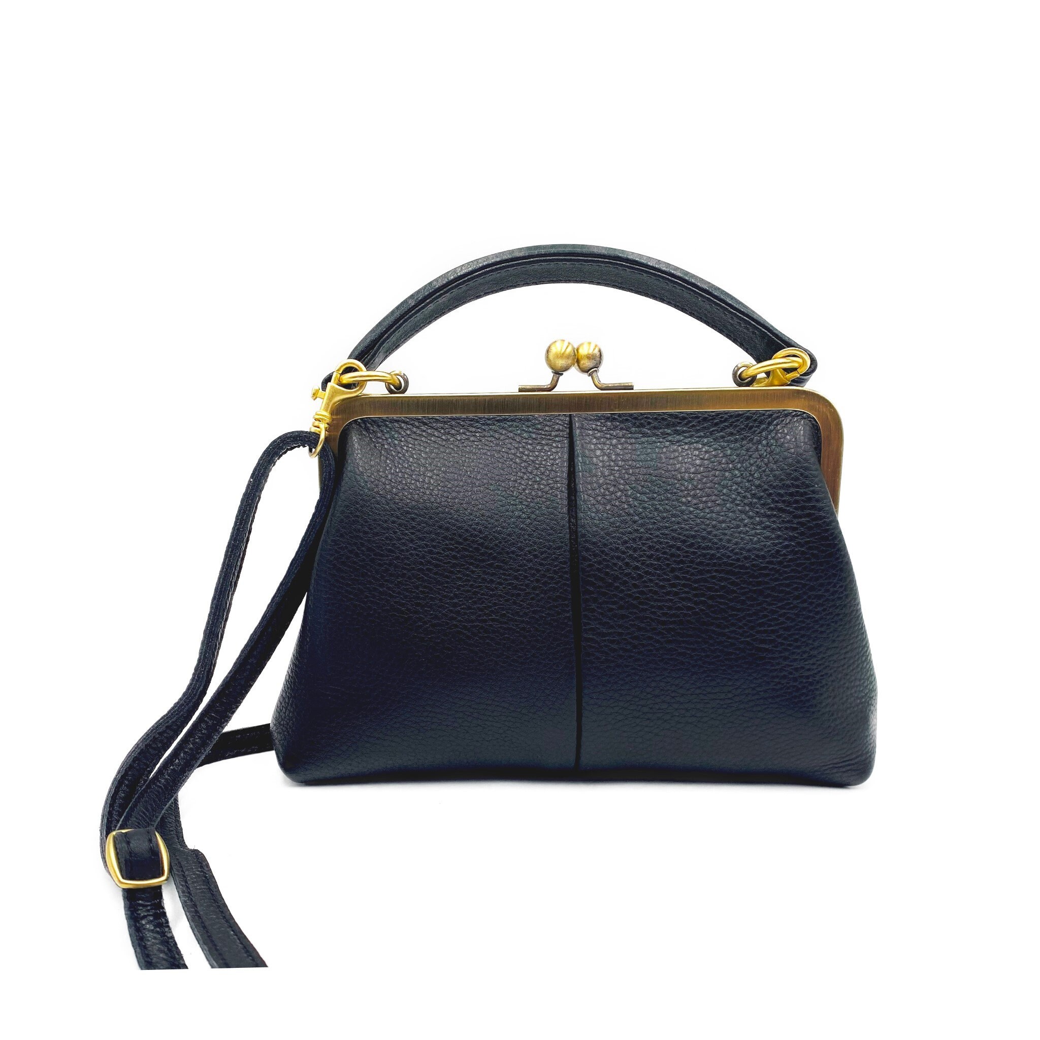 Leather Handbag Leather Purse small Olive in - Etsy