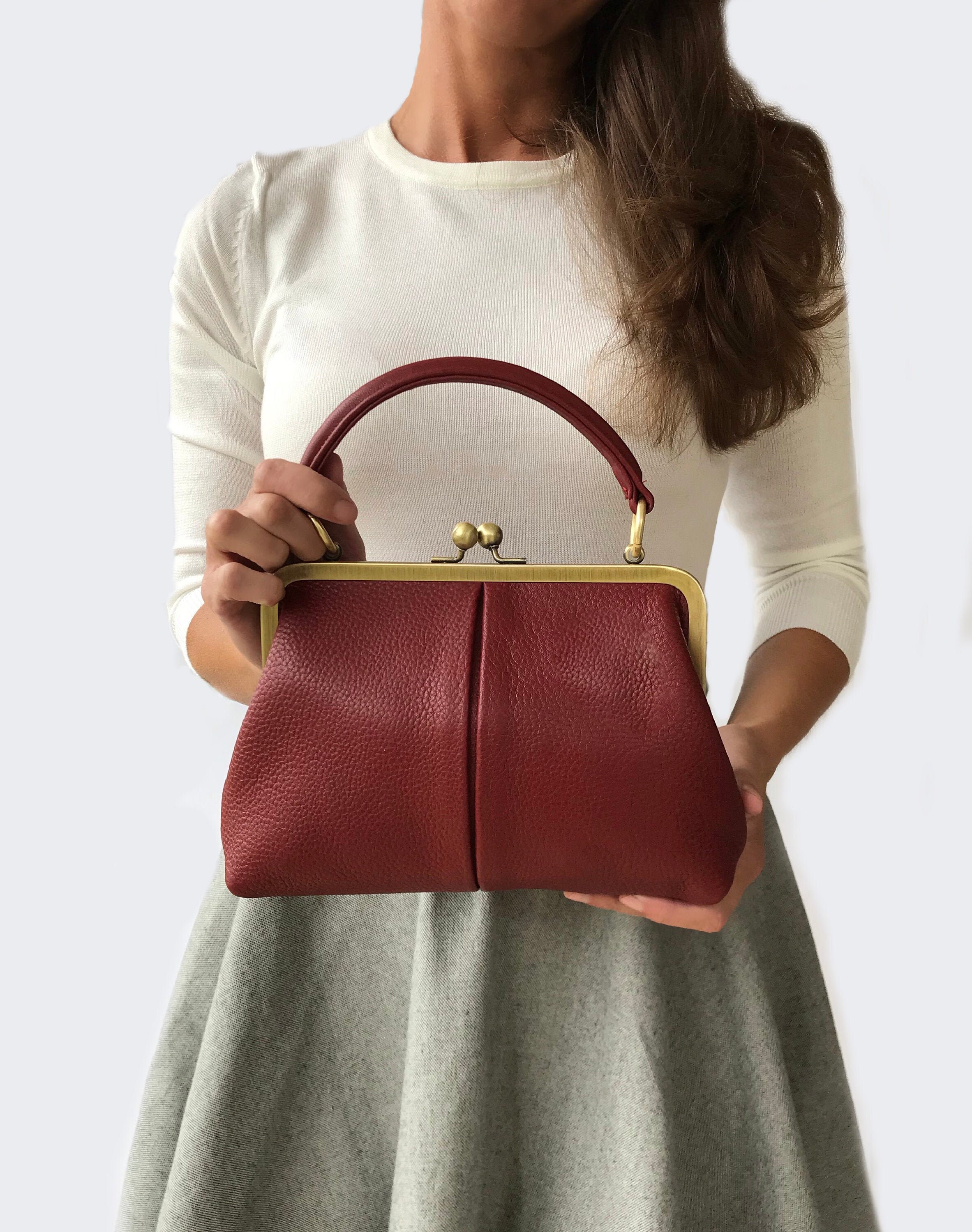 dark red purse