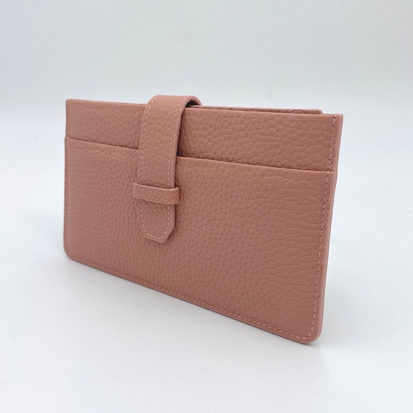 Cartera de piel "Elle" para mujer, monedero, hecha a mano.