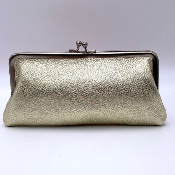 Golden purse ladies "Florence" evening clutch gold moneybag