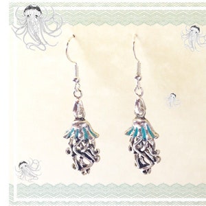 Jellyfish Earrings, Ocean Jewelry