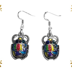 Scarab Beetle Earrings