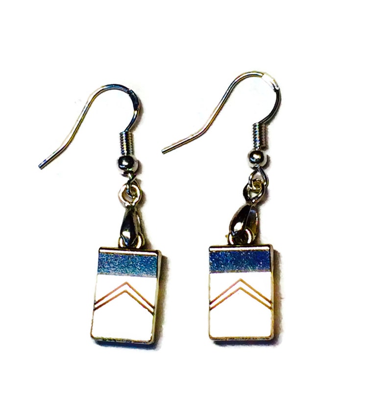 Crayon Box Earrings Handpainted Jewelry Etsy