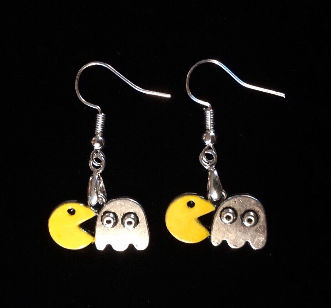 Video Game Earrings 1980s Video Arcade Treasures Etsy