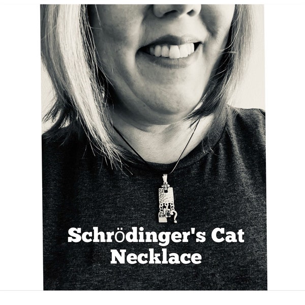 Schrödinger's Cat Necklace, Physics Gifts