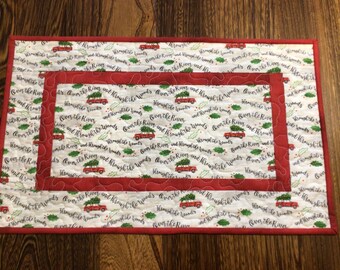 Over the River Quilted Table Runner