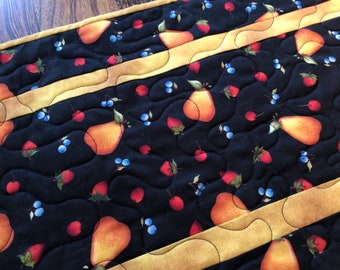 Quilted Fruit Table Runner