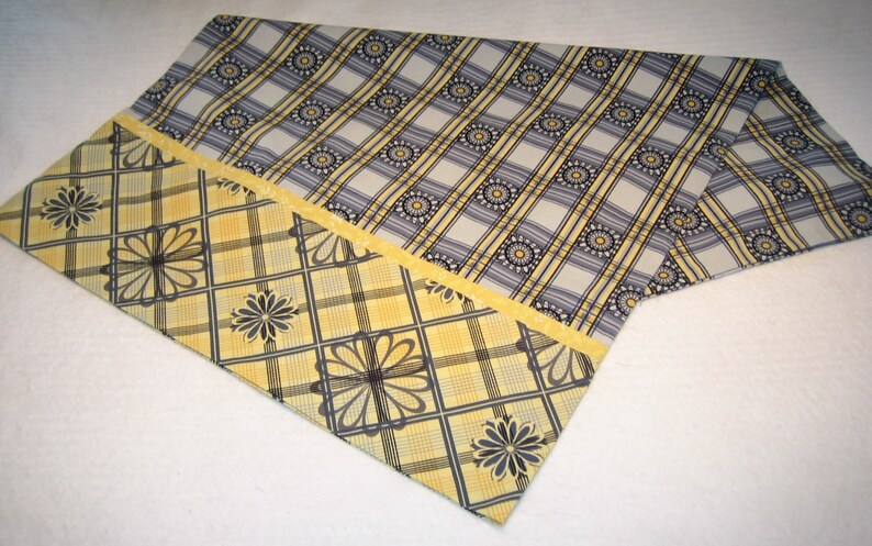 Gray and Yellow PIllow Case Standard SIze