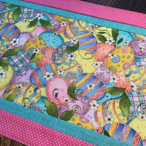 Easter Egg with Pink Polka Dots Runner