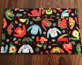 Small Quilted Winter Sweater Runner