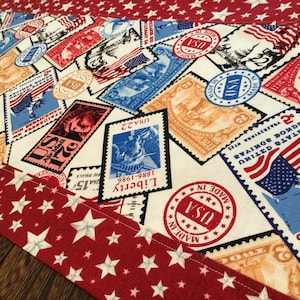 Stamps and Stars Table Runner