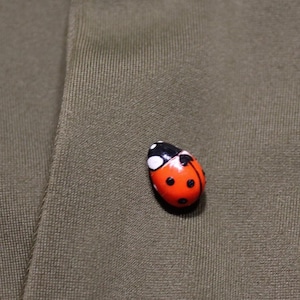 ladybug pin ladybug jewelry ladybug brooch polymer clay jewelry ladybug badge ladybird pin ladybird jewelry lady-beetle pin lady-beetle jewe