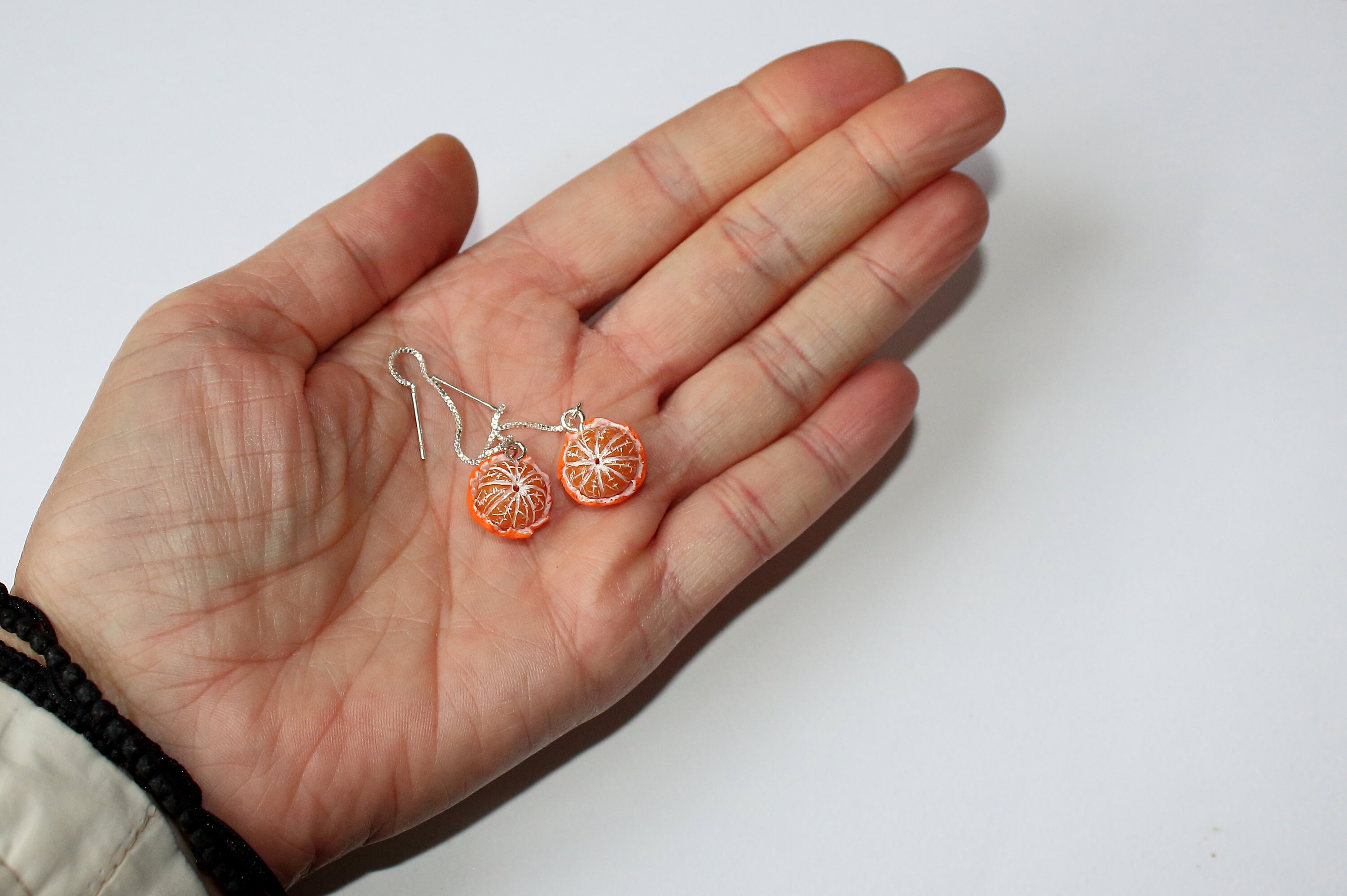 Mandarin Earrings Tangerine Jewelry Mandarin Jewelry Gift for Etsy