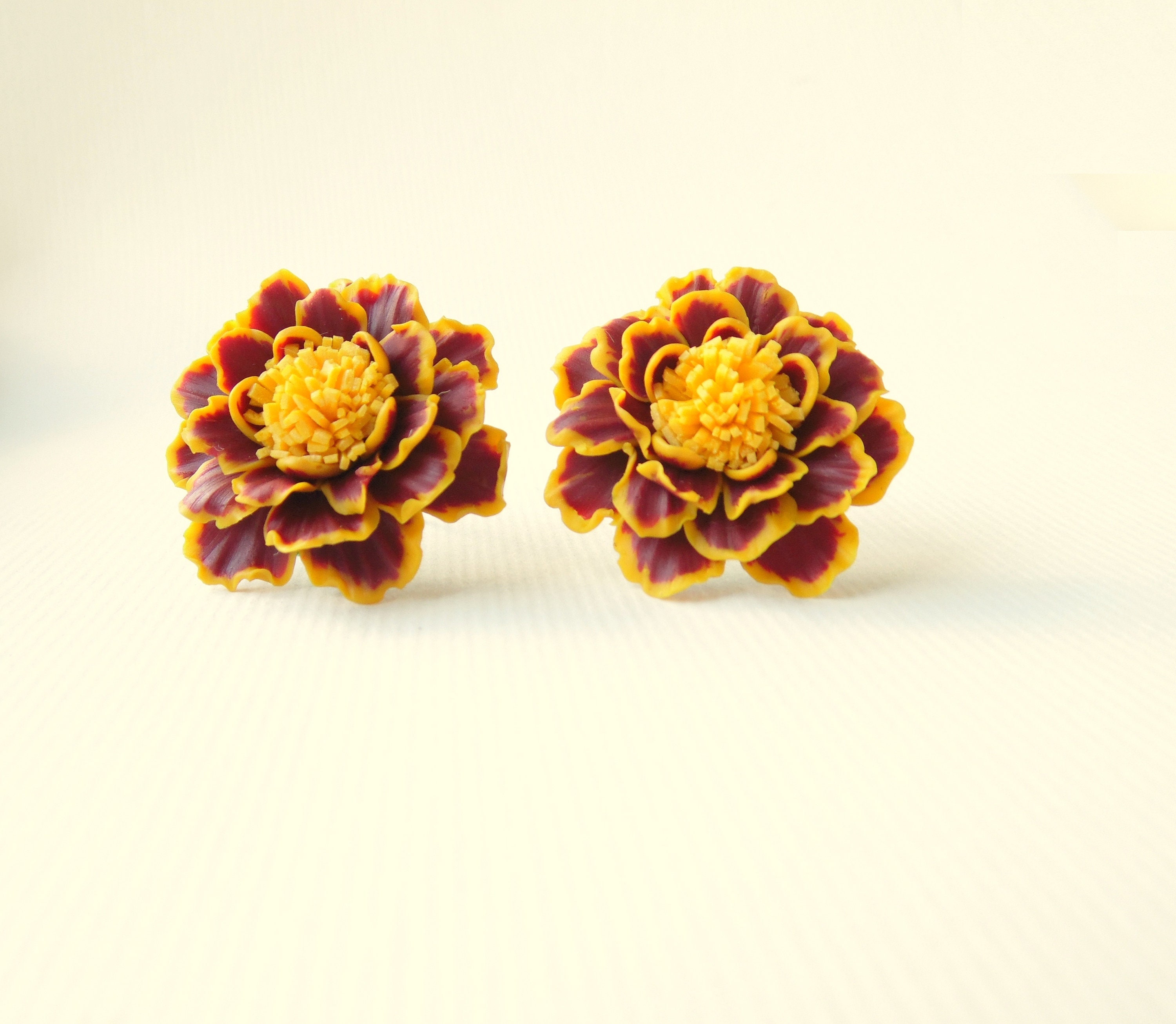 Marigold earrings best sale