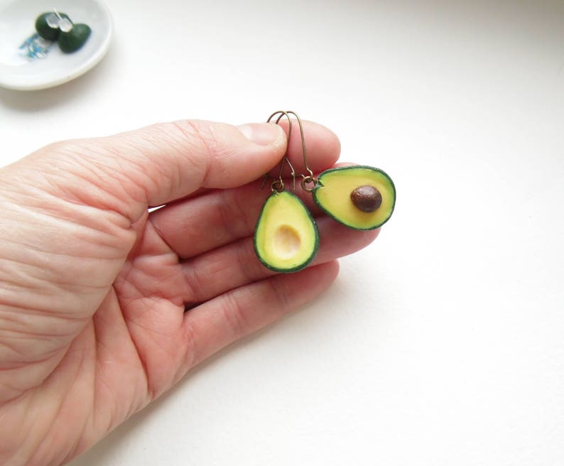 Avocado Earrings Avocado Post Stud Avocado Jewelry Gift for Etsy