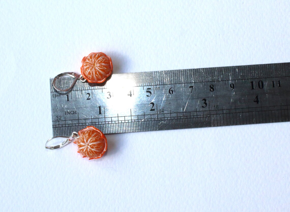 Mandarin earrings tangerine jewelry Mandarin jewelry gift for Etsy