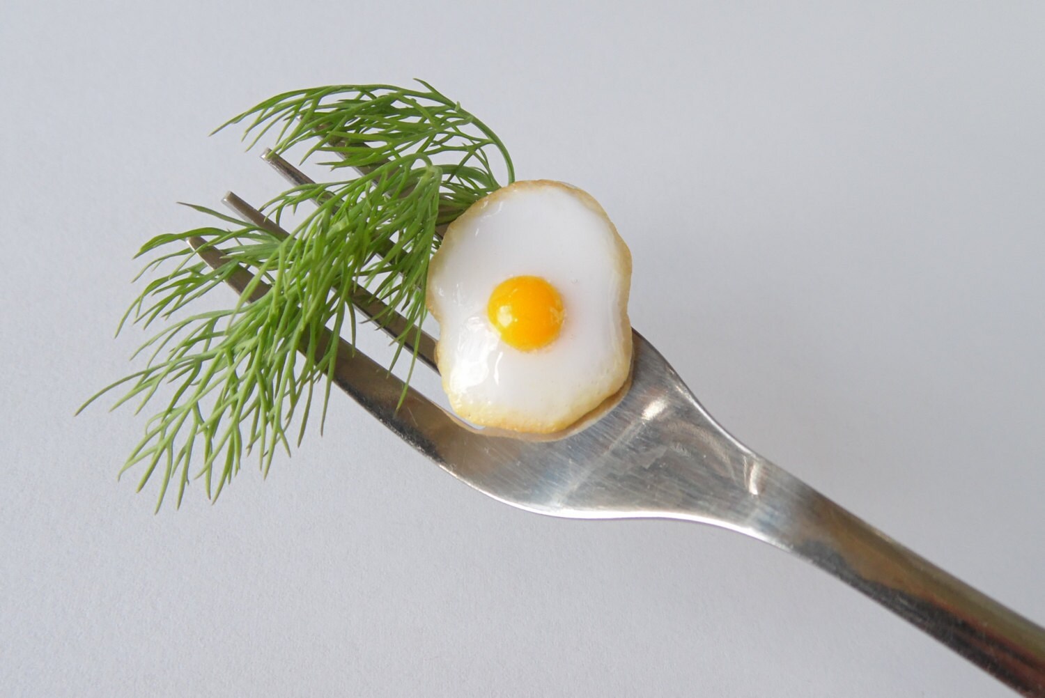 Fried eggs ring funny ring gift for her gift for girls white Etsy