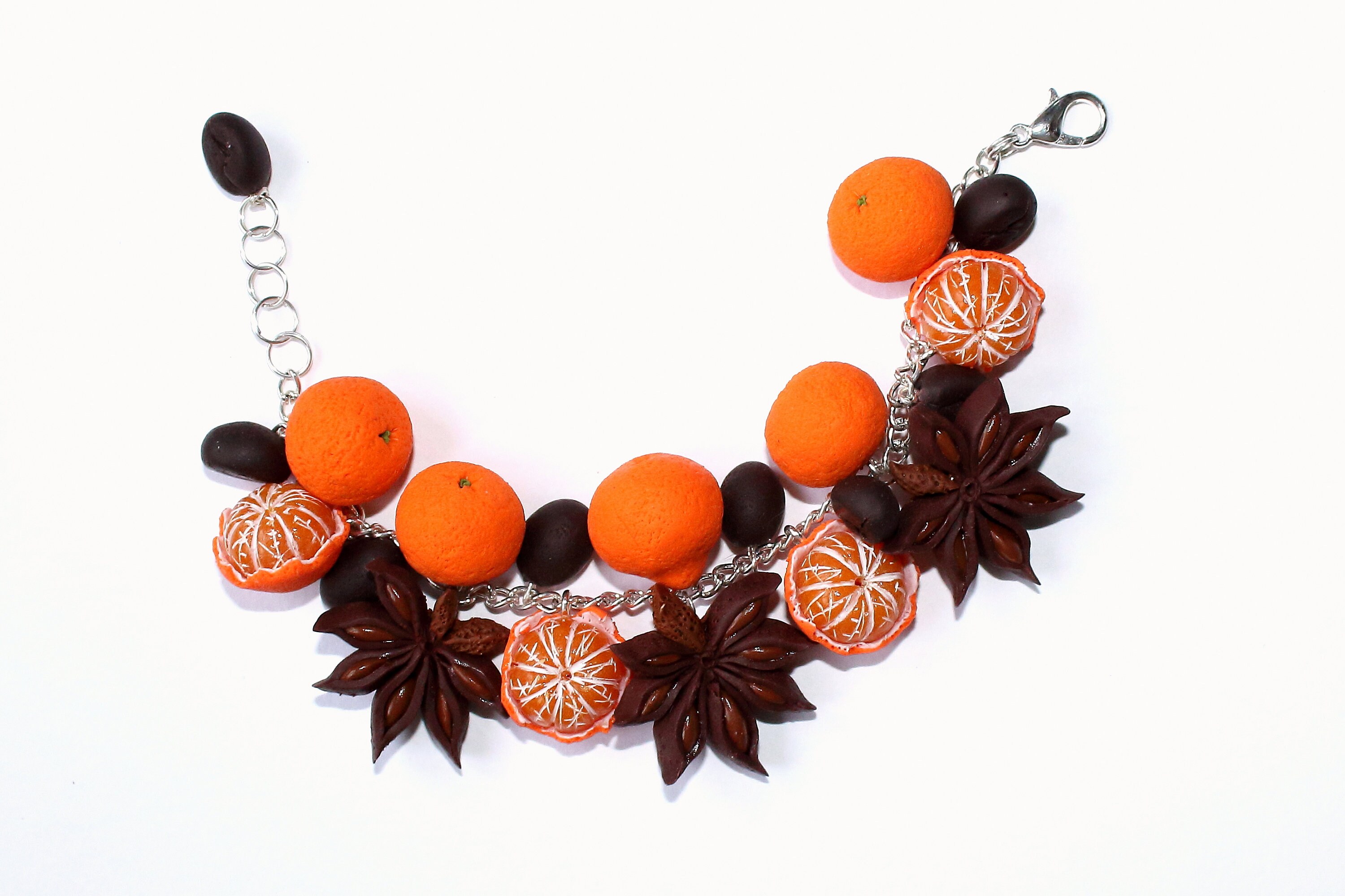 Mandarin Bracelet Tangerine Bracelet Mandarin Jewelry Etsy