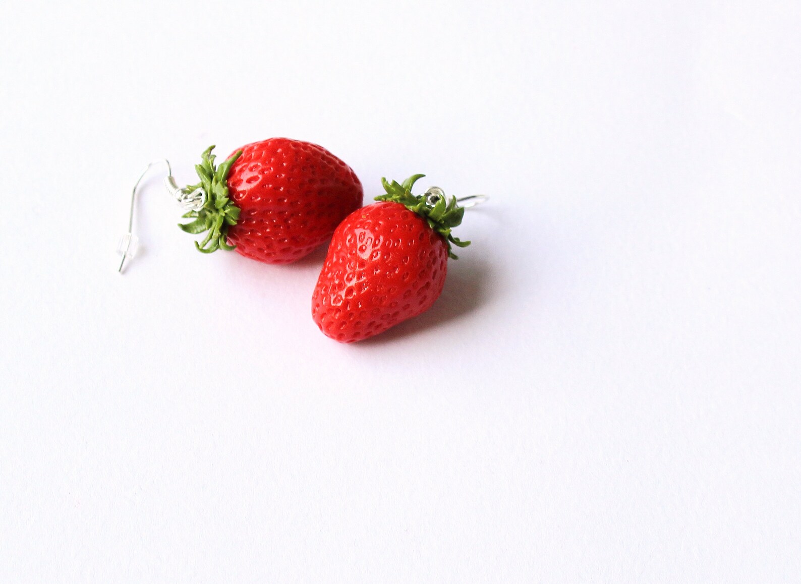 Strawberry Earrings Strawberry Jewelry Berry Jewelry Etsy