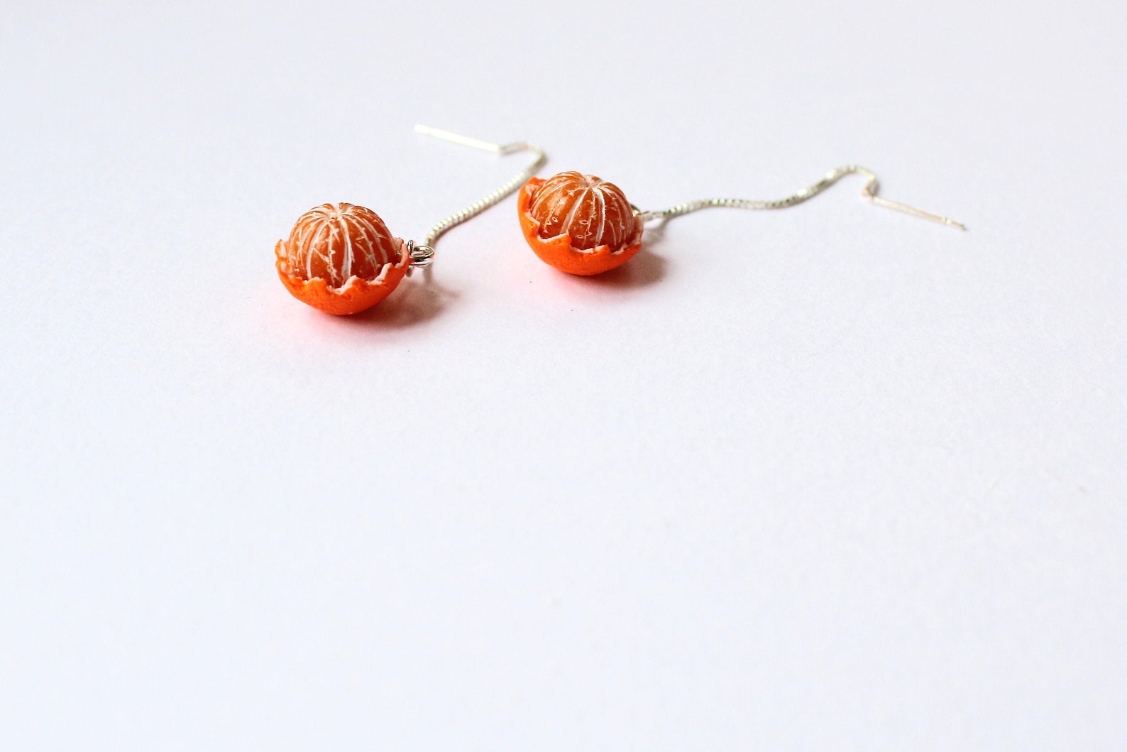 Mandarin Earrings Tangerine Jewelry Mandarin Jewelry Gift for | Etsy