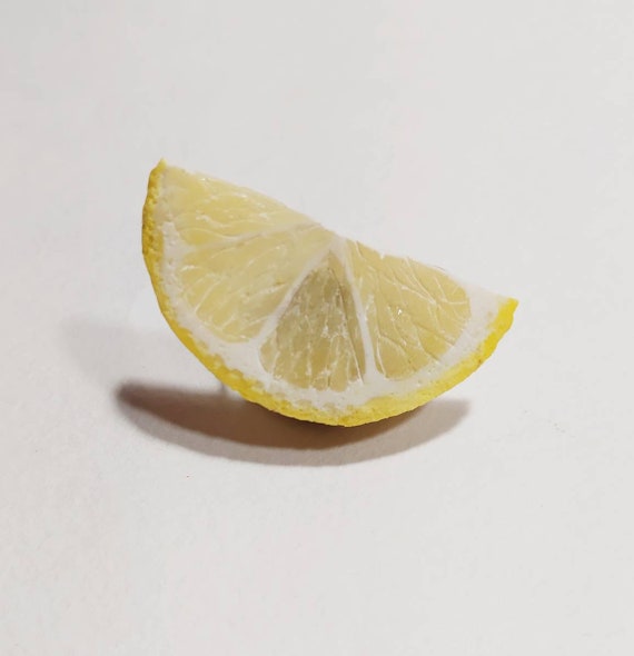 Lemon Slice Ring: Handmade Polymer Clay Citrus Slice Jewelry - Etsy