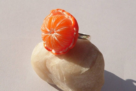 Summer Tangerine, Fruits Phone Ring Holder