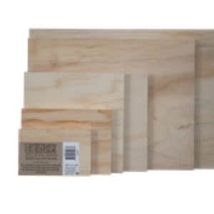 Puede incluir: Cinco paneles de madera sin terminar de diferentes tamaños, perfectos para proyectos de manualidades. Los paneles son de madera natural y tienen una superficie lisa.