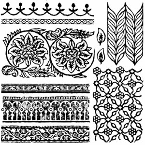 ENVÍO GRATIS - Sello decorativo Bohemia de 12 x 12" de Iron Orchid Designs (IOD) - Suministro limitado (retirado)