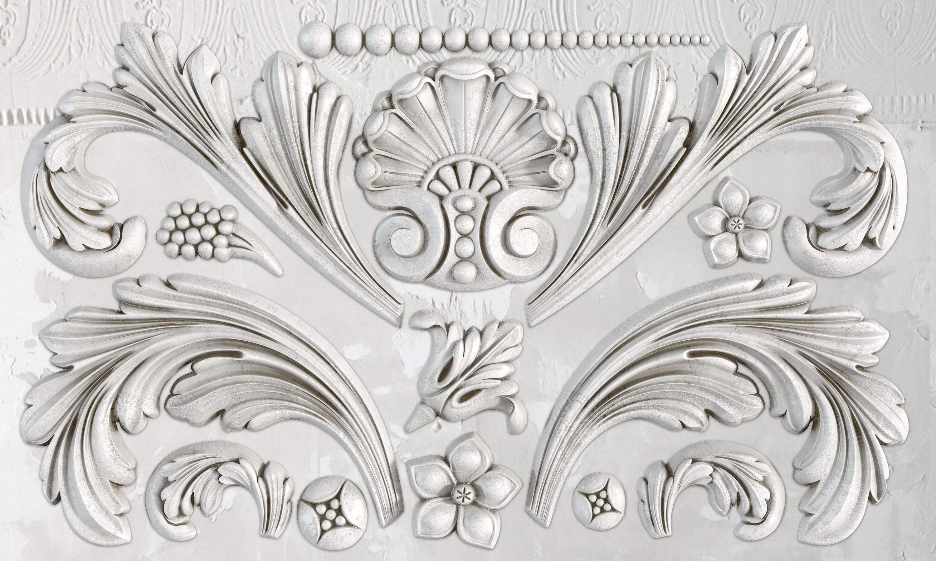FREE SHIPPING Iron Orchid Designs Acanthus Scroll Mould - Etsy