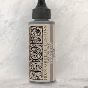 送料無料 - Iron Orchid Designs (IOD) の Stone Gray Decor Ink 2 オンス