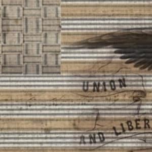 Livraison gratuite - Union Liberty 21 x 29" papier de découpage par Roycycled Treasures