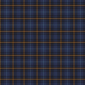 Papel decoupage azul tartan 21x29" da Roycycled Treasures