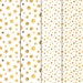 Gold Confetti Patterns, 12 Digital Papers 12“x12“, Birthday Party ...
