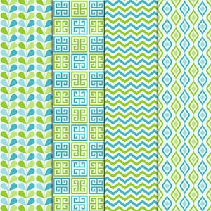 Blue and Green Patterns, 20 Digital Papers 12“x12“, Photoshop Pattern ...