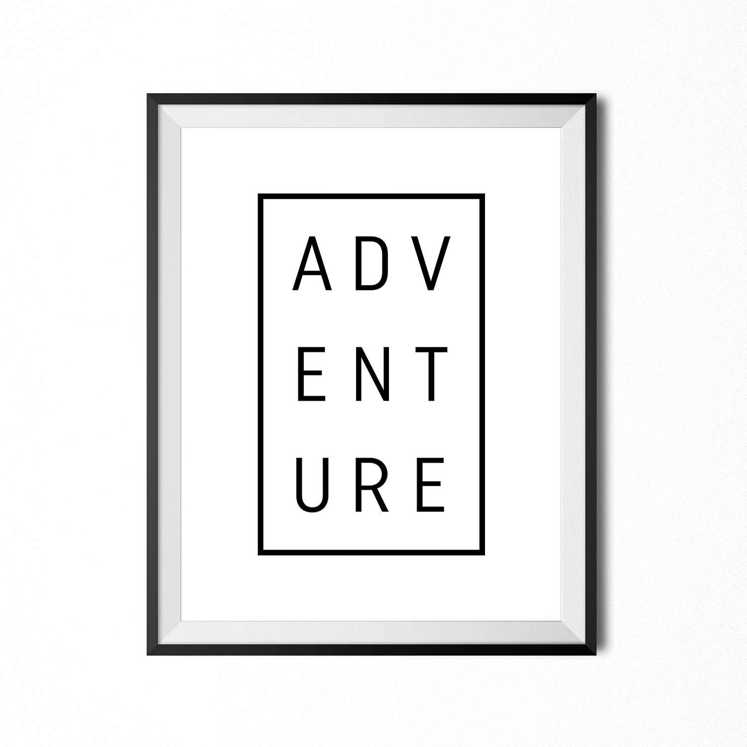 Adventure Travel Printable Art Quote Inspirational | Etsy