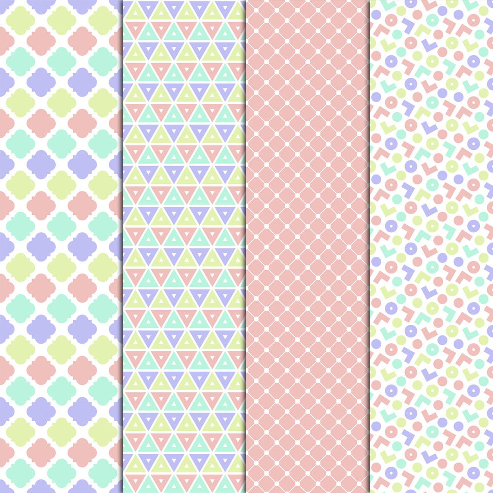 Sweet Summer Patterns 20 Digital Papers 12x12 Seamless - Etsy