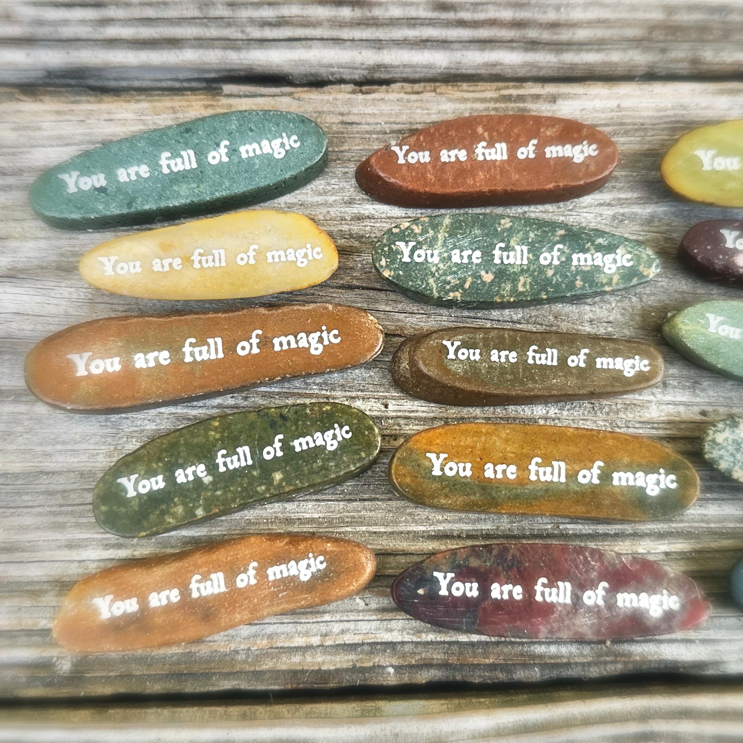 Motivational Word Rocks Word Stones, Engraved River Rocks, Inspirational Word Stones ...
