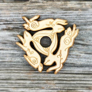 Rabbit sphere stands, wood sphere stands, Celtic sphere stands, hare sphere stands, sphere holders, wholesale sphere stands