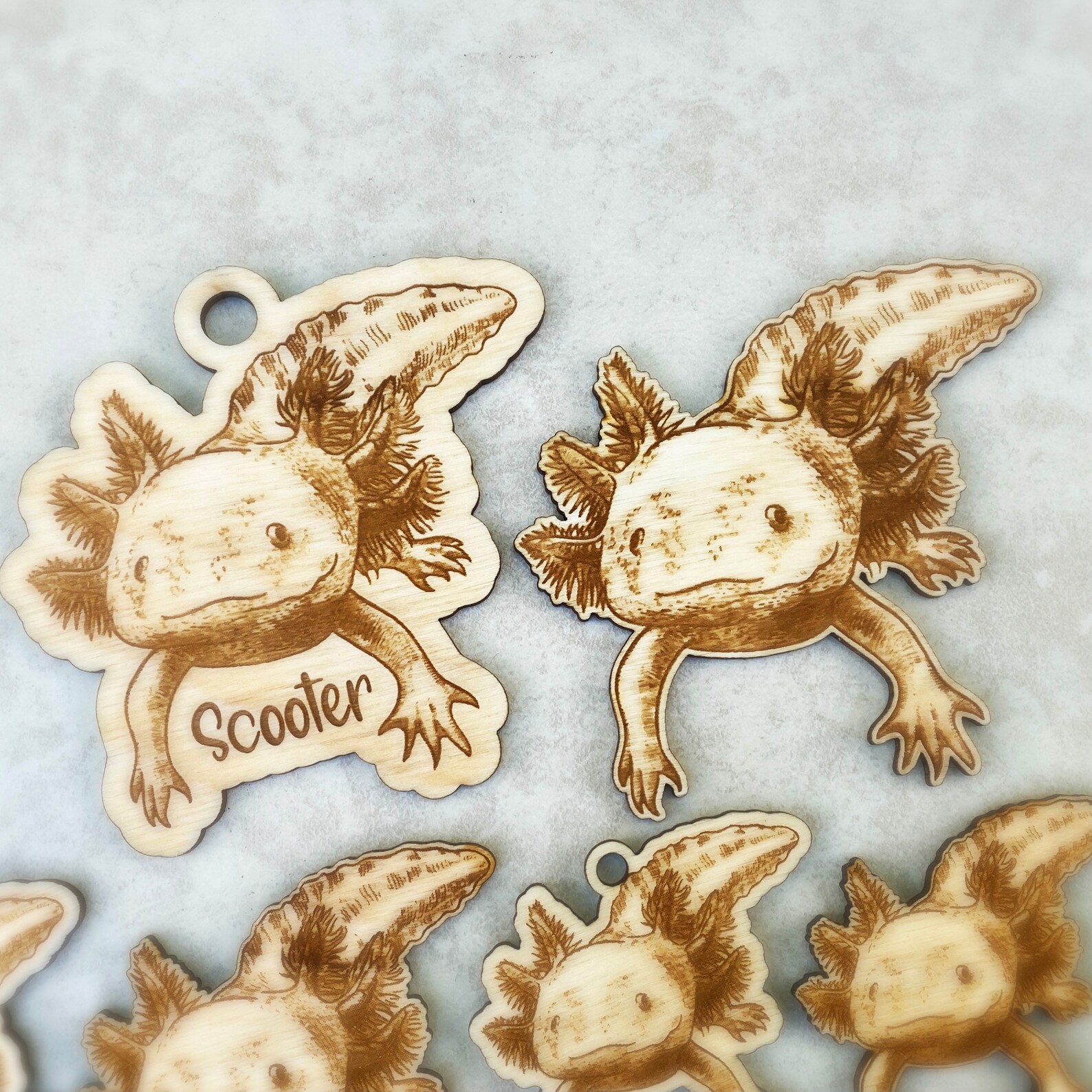 Laser Cut Wood Axolotl Ornament Cutout Decoration Axolotl Etsy