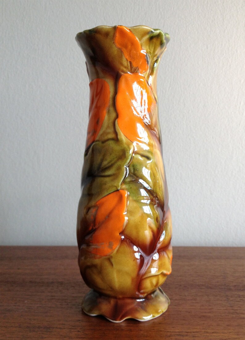 Mid Century Japanese Ceramic Bud Vases Attributed to Noritake Etsy