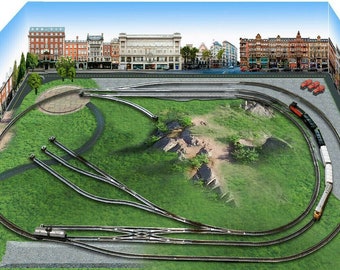 n gauge train layouts for sale
