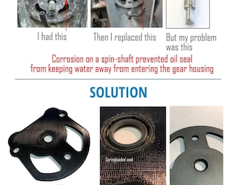 Omc cobra additional impeller oil-water seal gasket. pls read description below