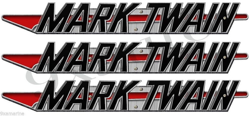 Mark Twain Boat Company Remastered 3 pc 16 Sticker Set