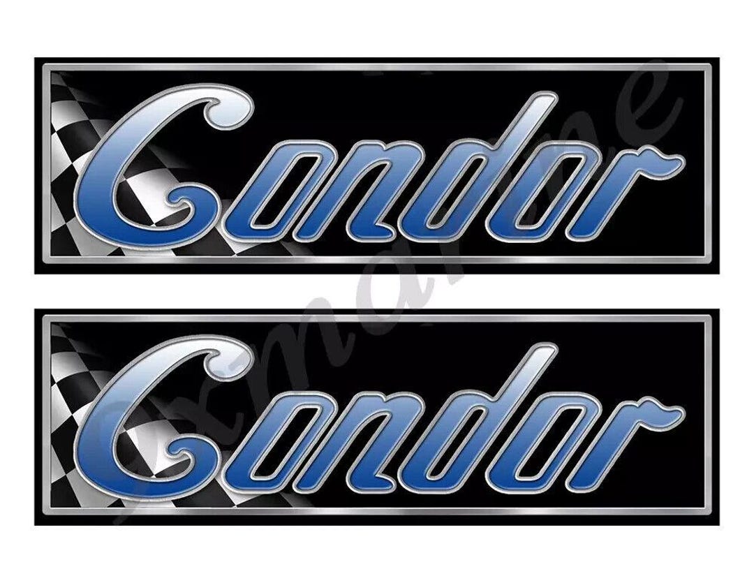 Condor Classic Racing Vinyl Decal Boat Stickers, Set of 2, 10