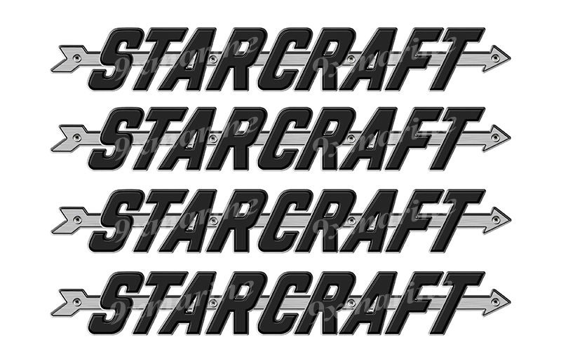  Pair of Starcraft Boats Compatible Replacement Decals Vinyl  Stickers Boat Outboard Motor Set of 2 (12, Lime Green 063) : Automotive